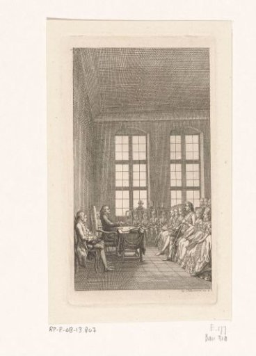 Johann Bernhard Basedow Gives a Lecture at the Philanthropinum in Dessau