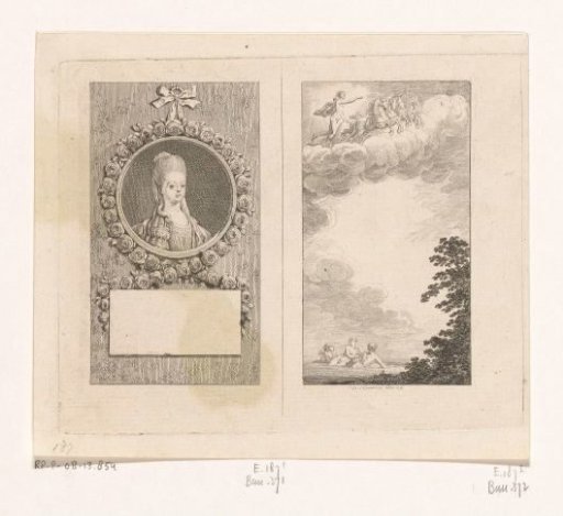 Portrait of Augusta Sophia and Apollo in the Sun Chariot