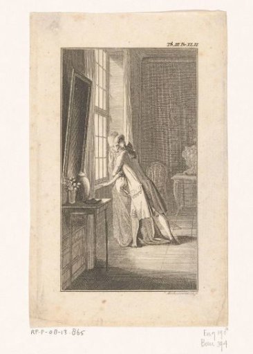 Carl Ferdiner Attempts to Embrace Elise Before the Window