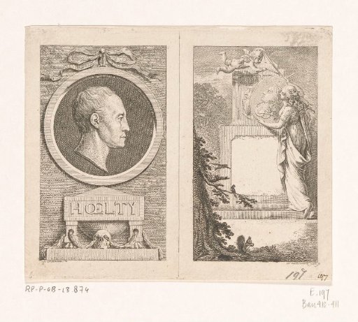 Portrait of Ludwig Hölty and the Muse of Poetry