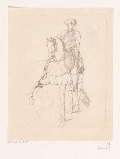 Portrait of Crown Prince Frederick William on Horseback