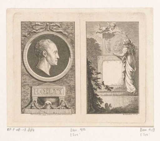 Portrait of Ludwig Hölty and the Muse of Poetry