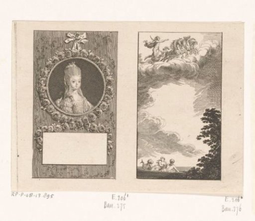 Portrait of Augusta Sophia and Apollo in the Sun Chariot