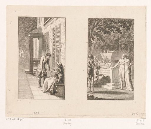 Two scenes from Leben, Bemerkungen und Meinungen Johann Bunkels