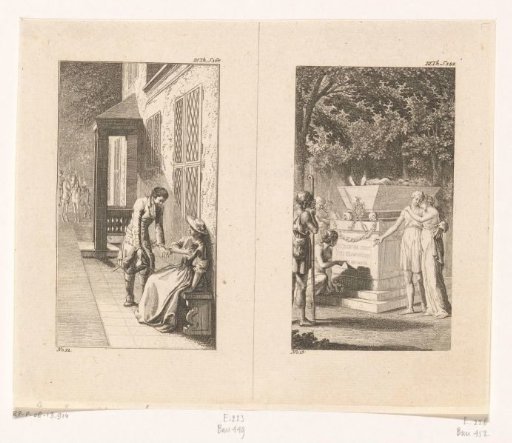 Two scenes from Leben, Bemerkungen und Meinungen Johann Bunkels