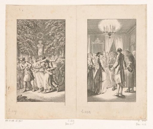 Two scenes from Leben, Bemerkungen und Meinungen Johann Bunkels