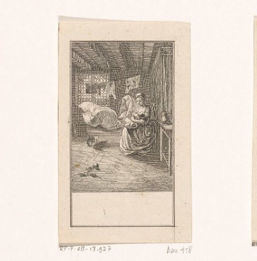 Poor woman with child
