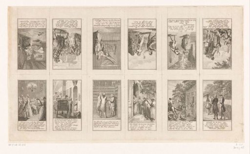 Twelve moralistic and satirical scenes