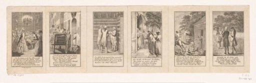 Six moralistic and satirical scenes