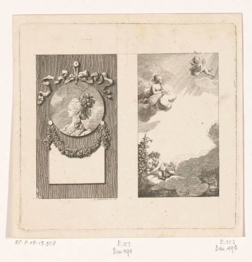 Portrait of Princess Elisabeth of the United Kingdom and Title Page with the Seasons