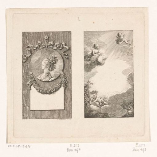 Portrait of Princess Elisabeth of the United Kingdom and Title Page with the Seasons
