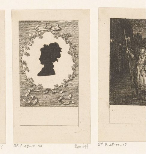Silhouette portrait of a woman
