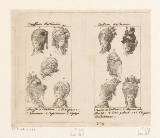 Ladies' Hairstyles and Headgear