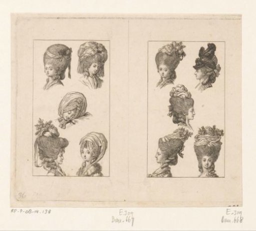 Ladies' Hairstyles and Headgear