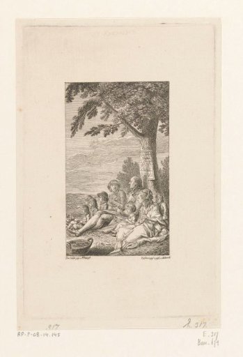 Joachim Heinrich Campe with His Family under a Tree