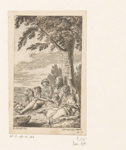 Joachim Heinrich Campe with His Family under a Tree