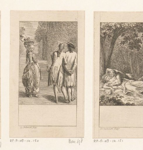 Two Men Looking at a Woman