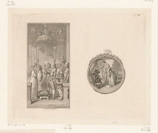 Palmerin Knighted and Palmerin before the Emperor