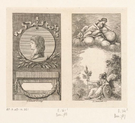 Portrait and title page for the Lauenburg calendar 1781