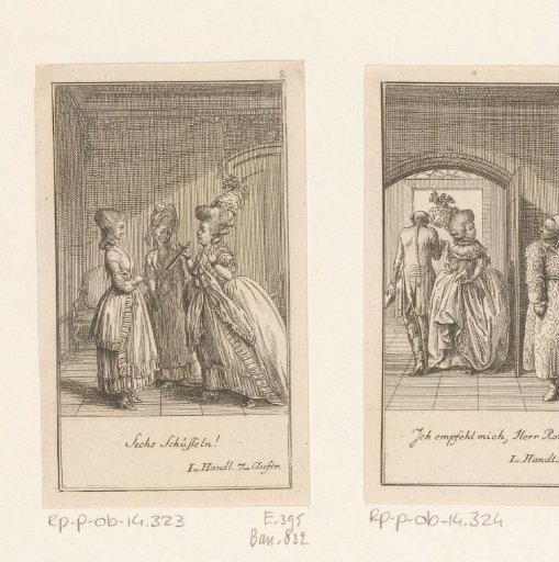 Frau von Schmerling quarrels with maid Luise over the number of bowls at dinner