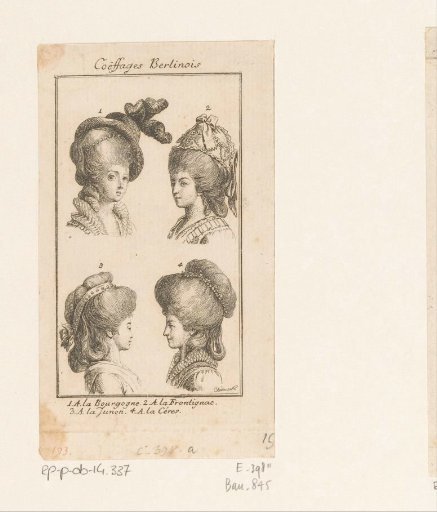 Hairstyles and headgear for ladies