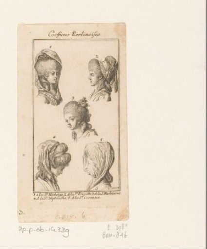 Hairstyles and headgear for ladies