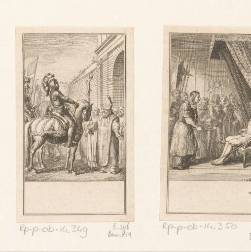 Louis VII before the gate of Jerusalem