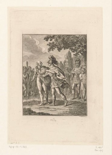 Bojokal and Avitus in conversation about the division of the land