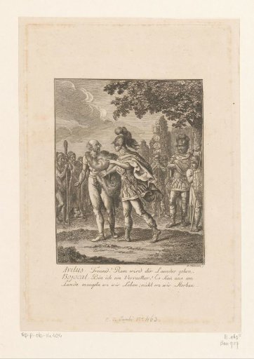 Bojokal and Avitus in conversation about the division of the land