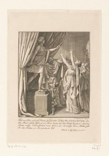 Kama before the Image of Diana and Sinorix and the Poison Cup in the Middle
