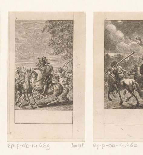 Huon de Bordeaux and Gérasme in Combat with the Arabs