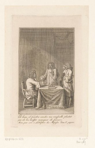 Minister Grumbkow and Gaultier Inform Friedrich Wilhelm That the State Treasury Is Empty