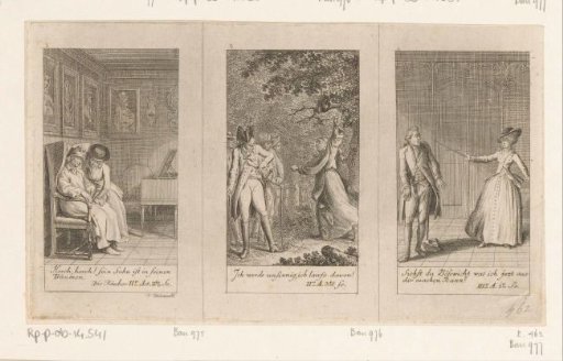 Three scenes from Schiller's *The Robbers*