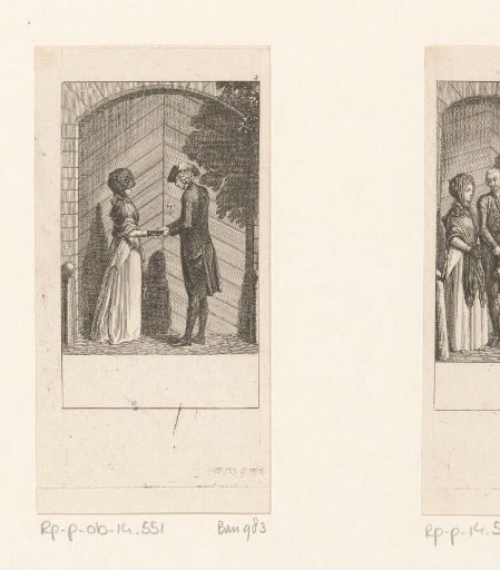 Yorick in conversation with the unknown woman