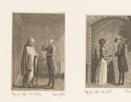 Yorick in conversation with the Franciscan monk