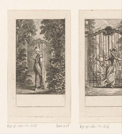 Bassa contemplates his love for Adelheid in the garden