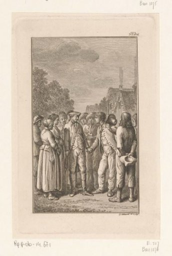 Herr von Pless Thanks Franz and the Villagers for His Rescue