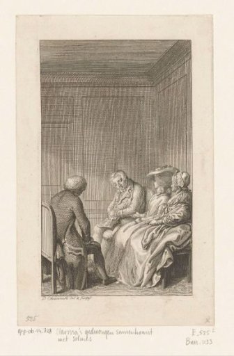 Clarissa's forced meeting with Solmes