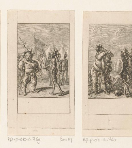 Tired Falstaff Before Henry on the Battlefield