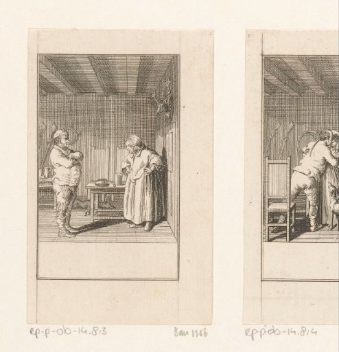 Discussion between the hunter and his wife