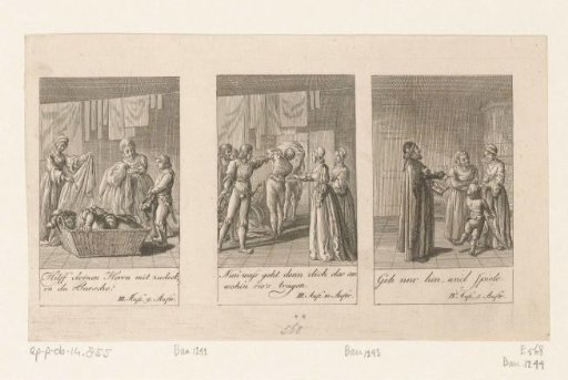 Three scenes from William Shakespeare's Merry Wives of Windsor