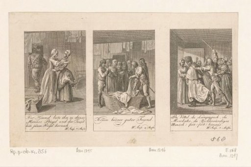 Three scenes from William Shakespeare's Merry Wives of Windsor