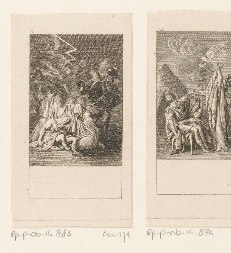 Jupiter breaks Coriolanus's standard with his lightning