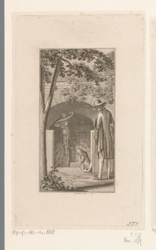 Werther watches Lotte and Malchen drinking water during their journey to Wahlheim