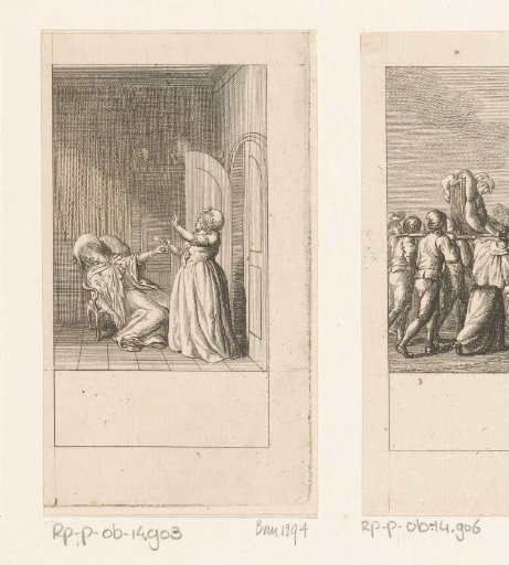 Camilla Recovering from the Shock of Her Abduction While a Housemaid Brings Her the Medicine