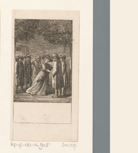 Camilla Escaping from Her Abductor by Jumping from the Carriage and Asking Two Peasants for Help