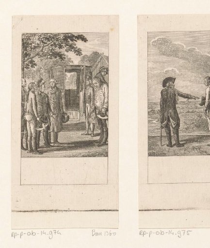 Frederick II greets Landrat von Quast