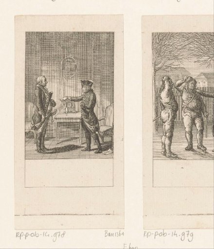 Frederick II grieving over the death of Prince Heinrich