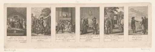 Six scenes from the series of anecdotes of Frederick II