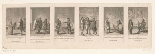 Six scenes from the series of anecdotes of Frederick II